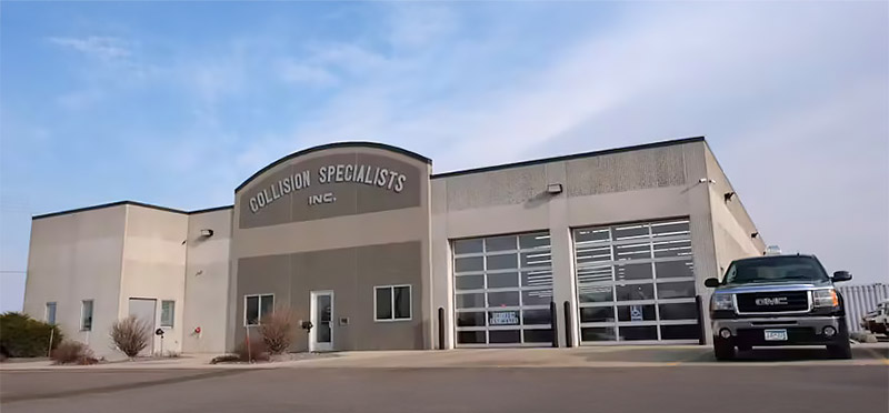Collision Specialists body shop in Austin MN