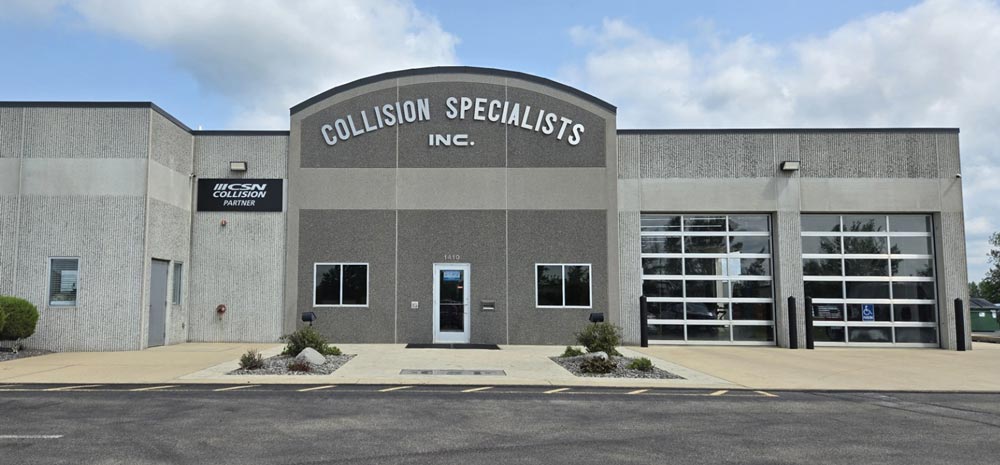 Collision Specialists body shop in Austin MN